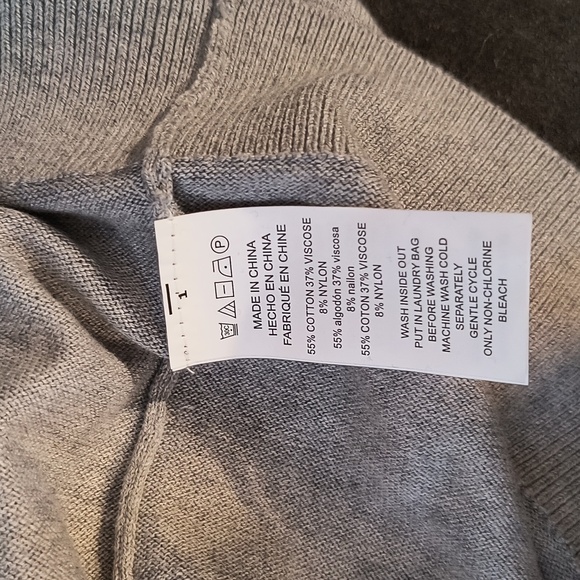 MICHAEL Michael Kors Jewel Embellished Woman's Sweater Gray Size L - Picture 14 of 16